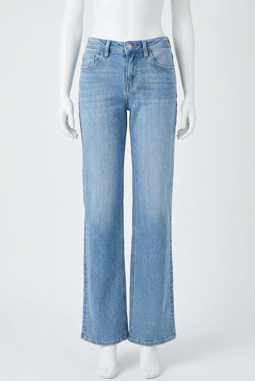 NEW FLYING MONKEY 90’s high rise vintage flare jeans in impassioned
